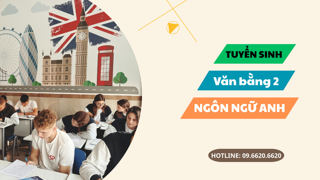 Tuyển sinh Đại học Văn bằng 2 Ngôn ngữ anh TPHCM năm 2026